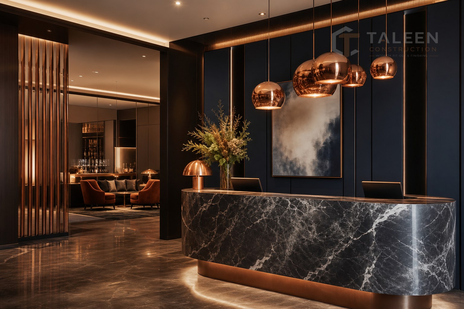 Hotel lobby fit-out