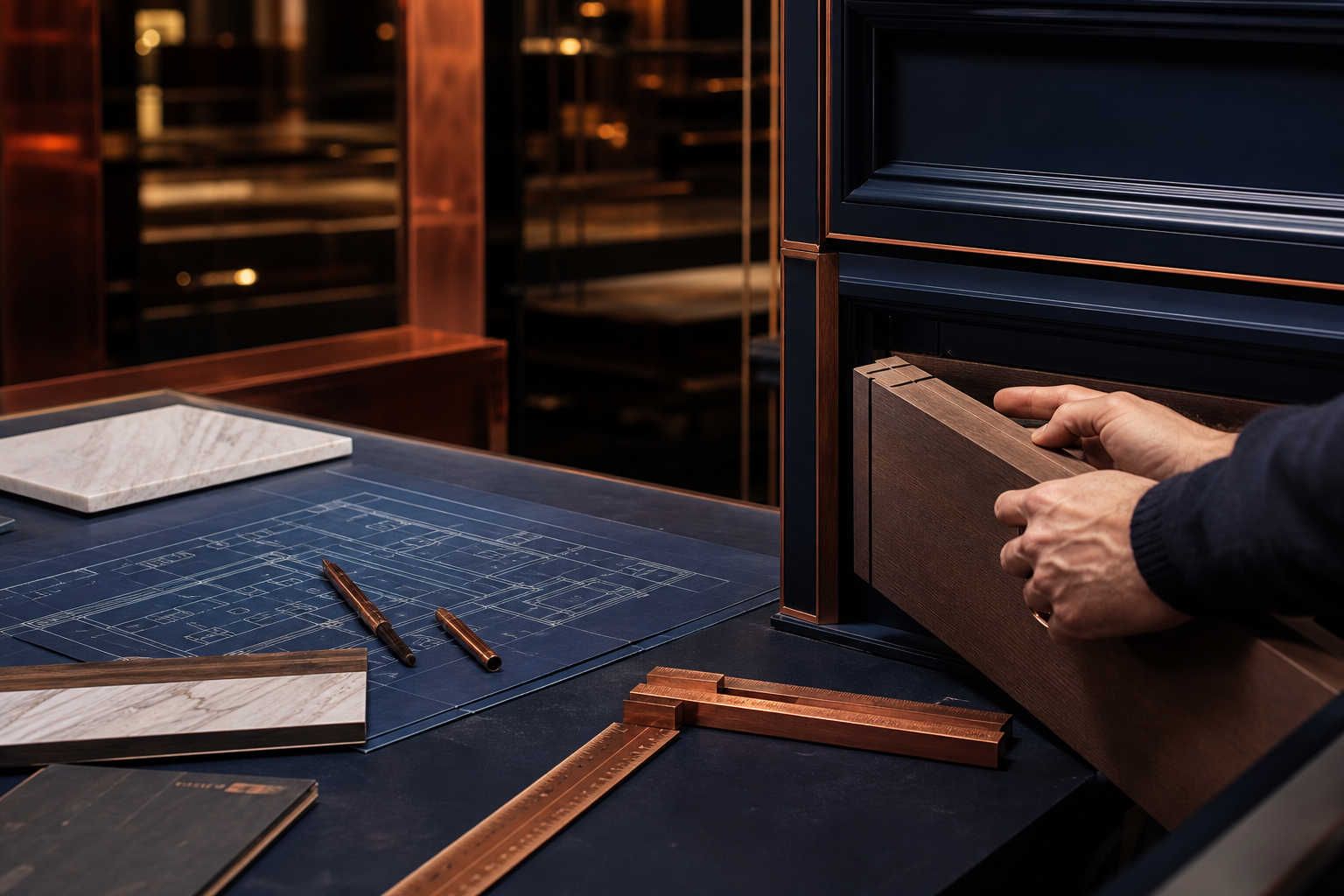 Interior finishing detail